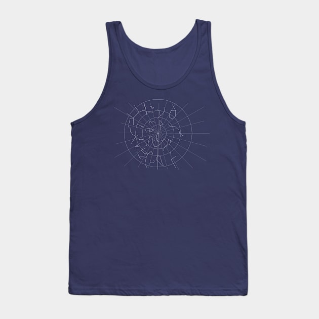 Skychart, Northstar and constellations Tank Top by StarlightHunter.com